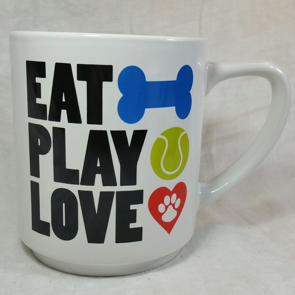 Signature Housewares EAT PLAY LOVE Dog MUG 20 oz Cup - Picture 10 of 10